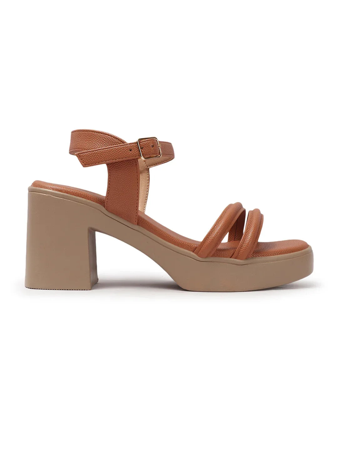 Stylish Multi-Strap Ankle Block Heels