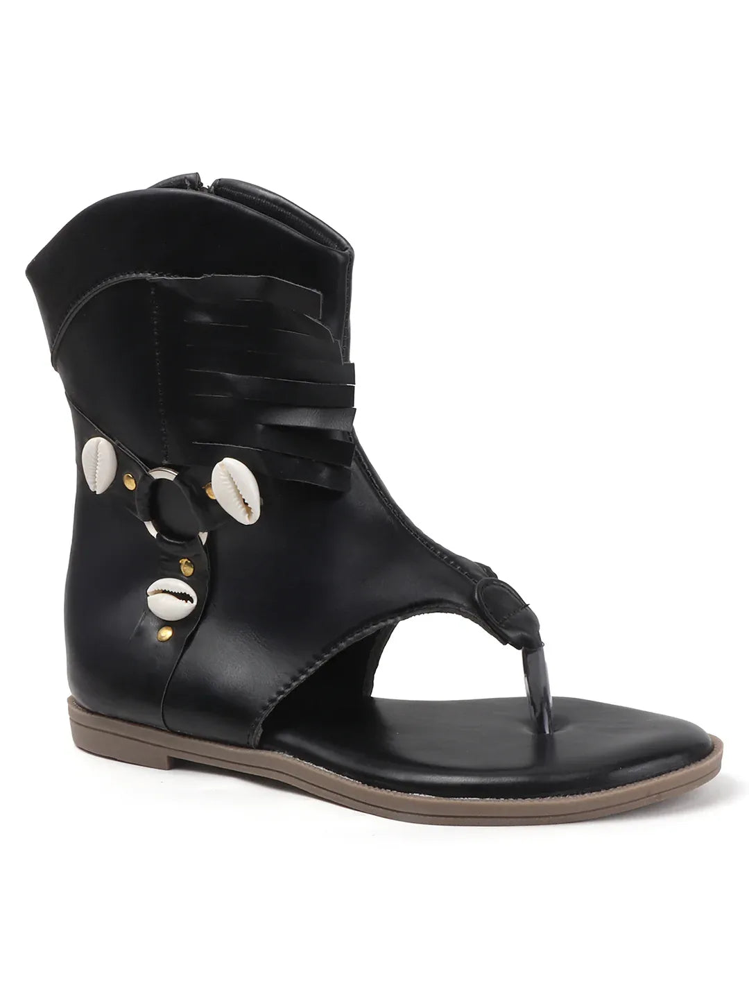 Modern Cut-Out Ankle Sandals