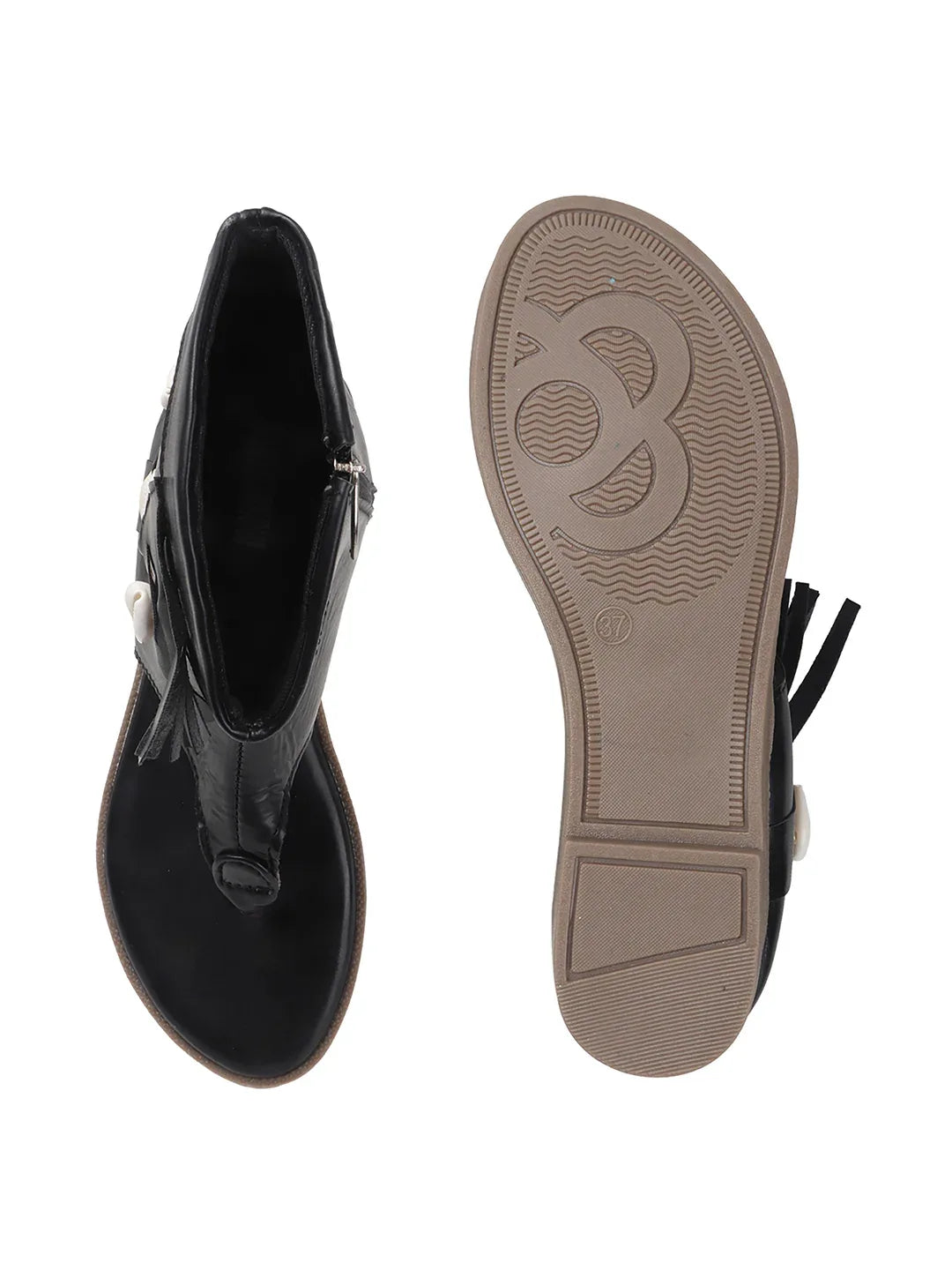 Modern Cut-Out Ankle Sandals