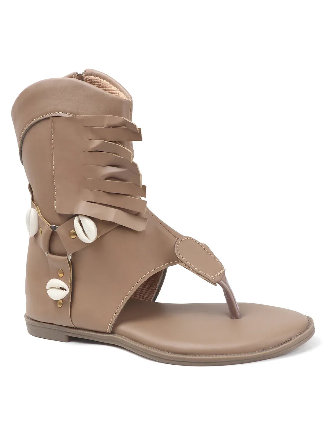 Modern Cut-Out Ankle Sandals