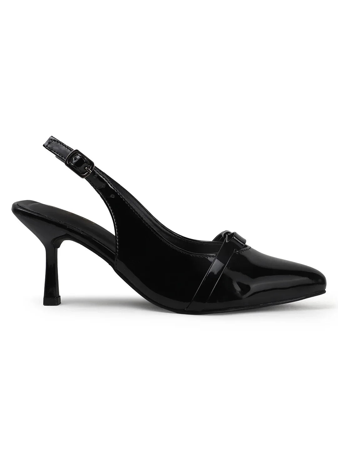 Classic Slingback Heels with Bow Detail