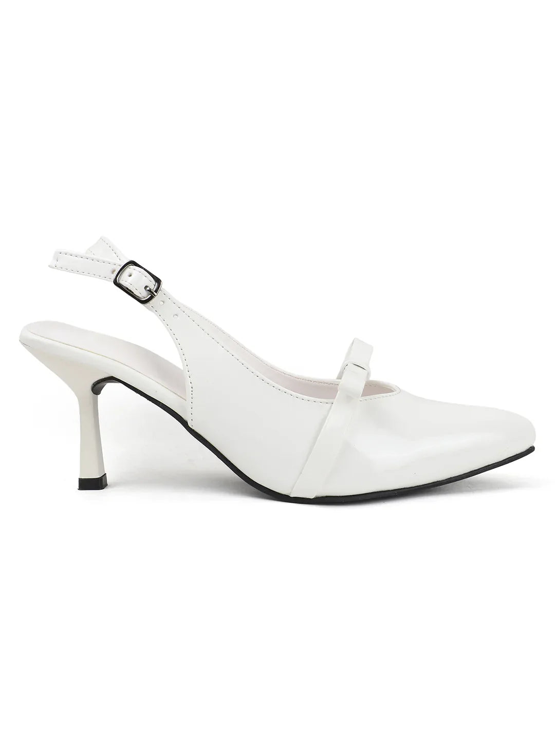Classic Slingback Heels with Bow Detail