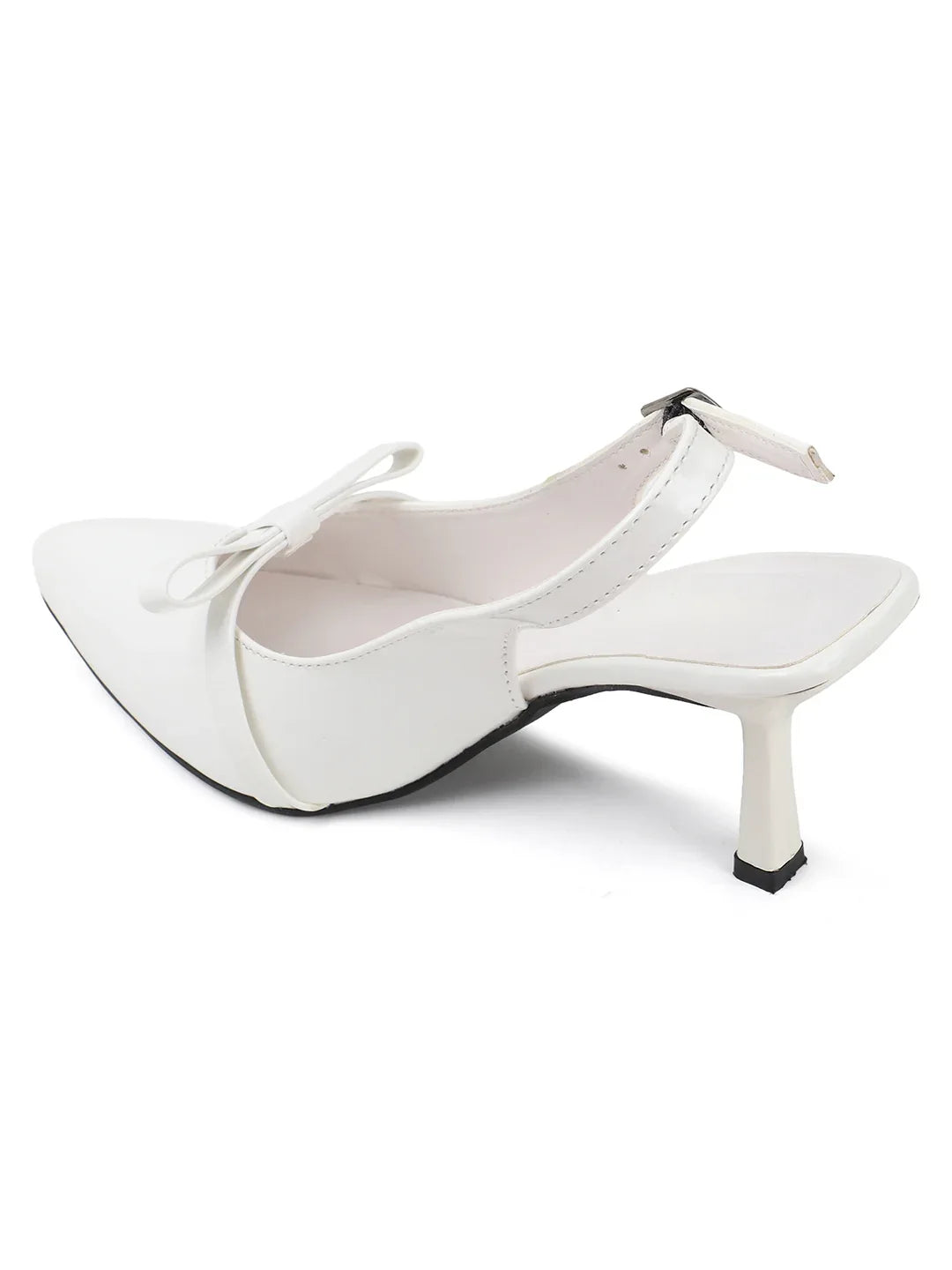 Classic Slingback Heels with Bow Detail