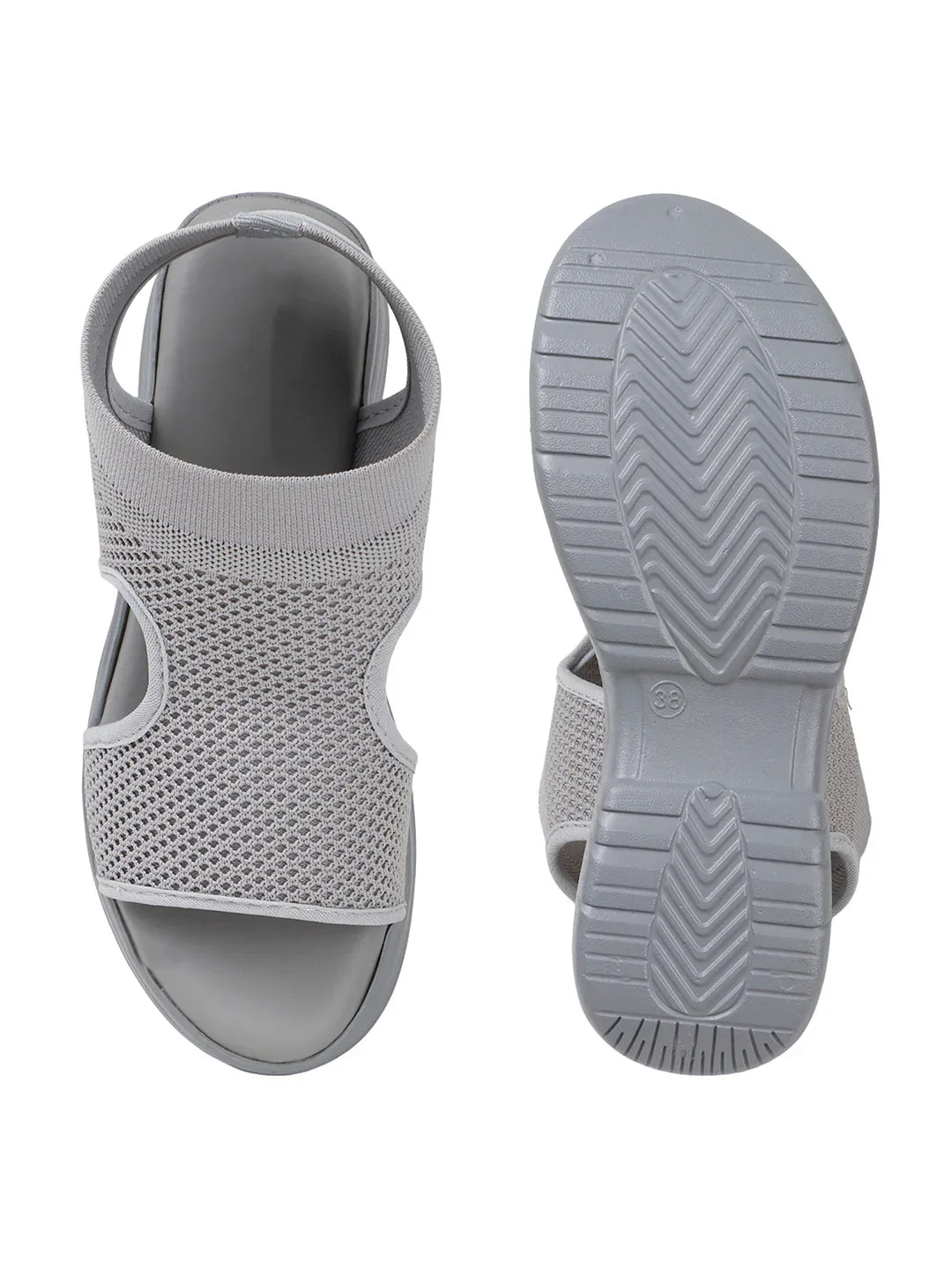 Sock-Style Breathable Platform Sandals
