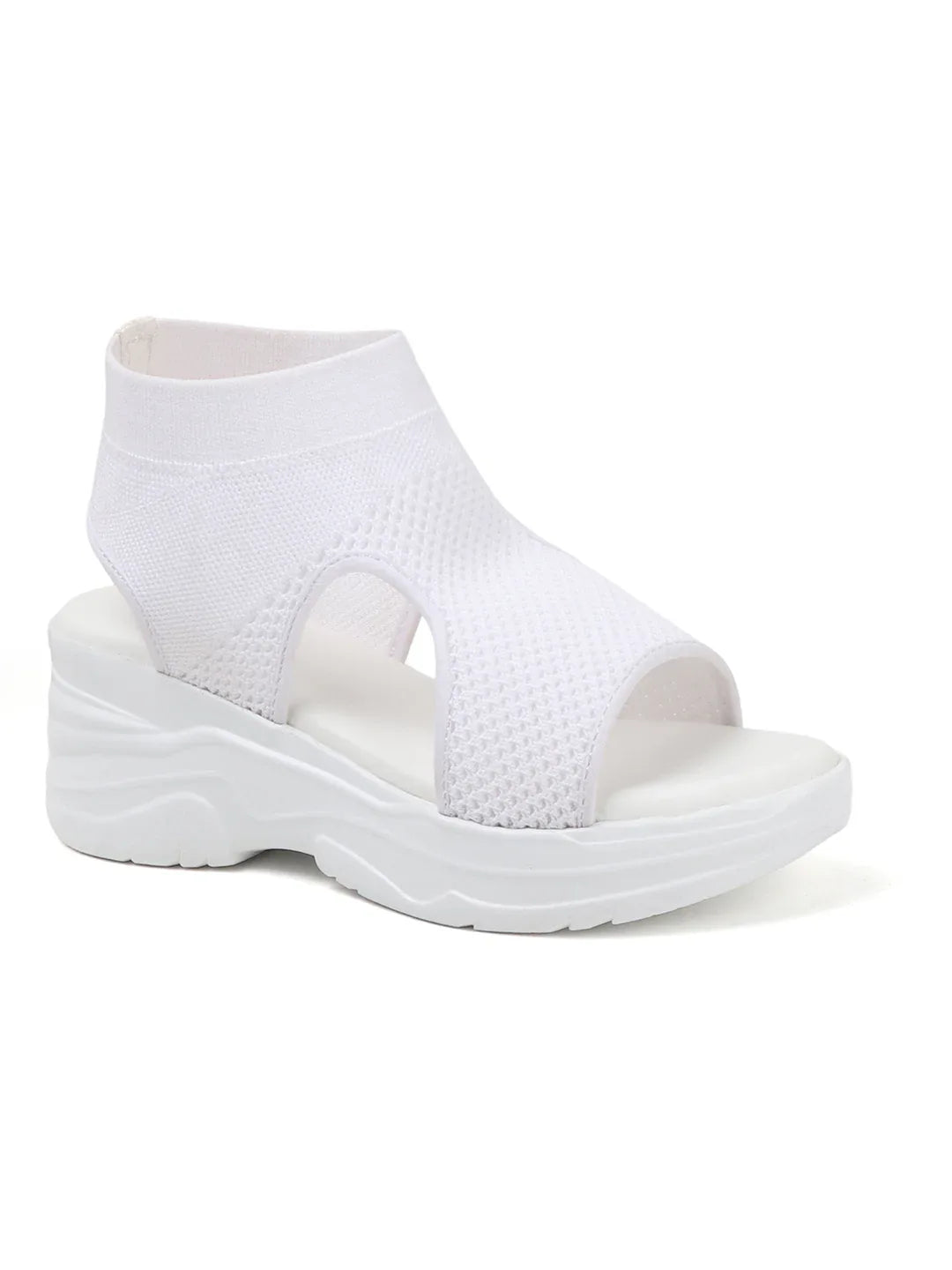 Sock-Style Breathable Platform Sandals
