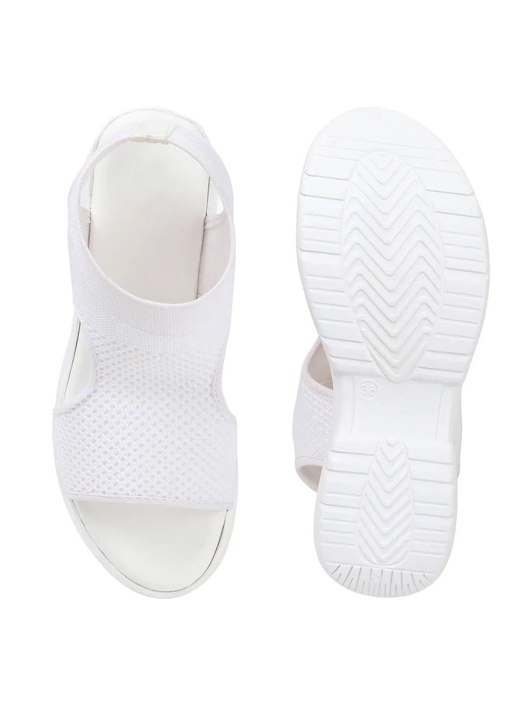 Sock-Style Breathable Platform Sandals