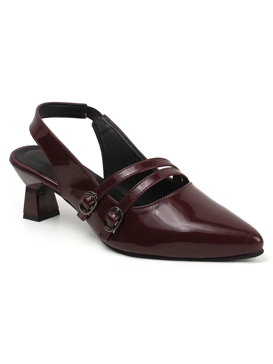 Classic Pointed Toe Strap Slingbacks