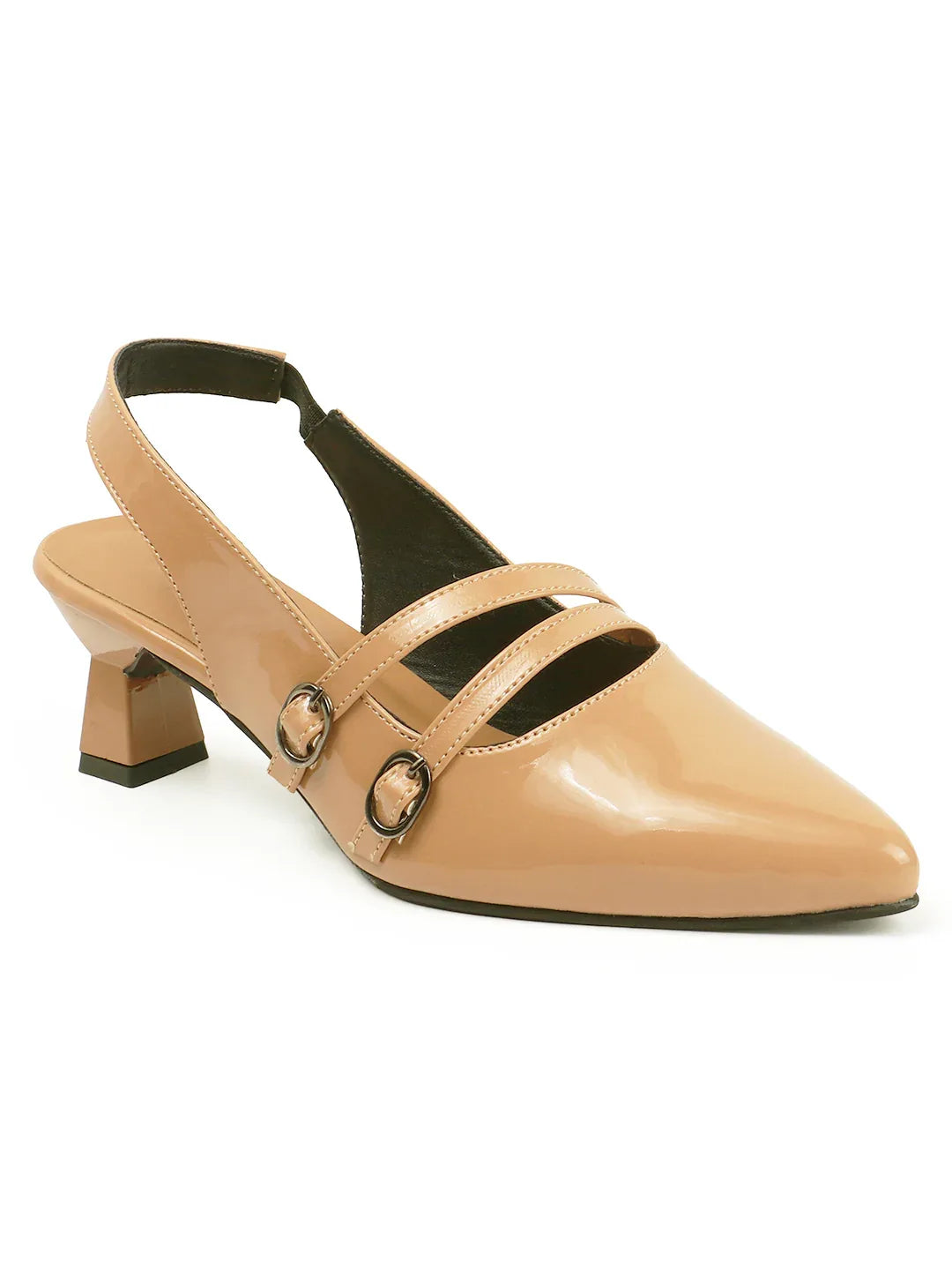 Classic Pointed Toe Strap Slingbacks