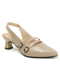Classic Pointed Toe Strap Slingbacks