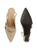 Classic Pointed Toe Strap Slingbacks