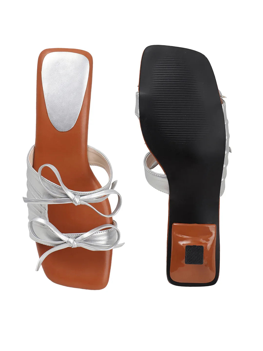 Minimal Tie-Up Strap Open-Toe Heels