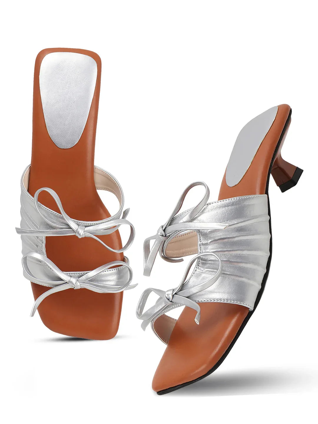 Minimal Tie-Up Strap Open-Toe Heels