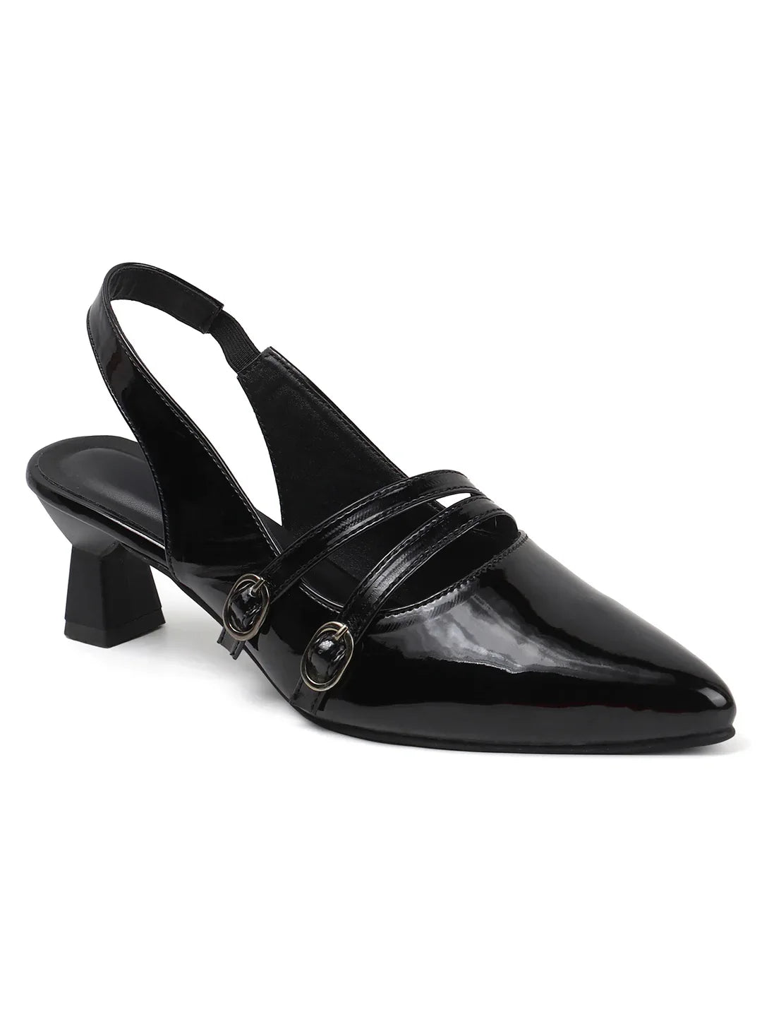 Classic Pointed Toe Strap Slingbacks