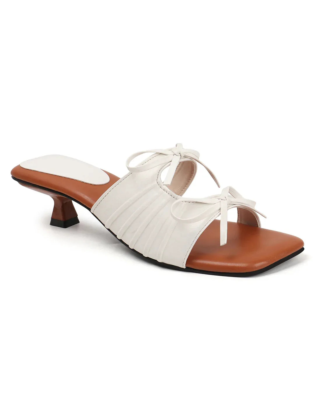 Minimal Tie-Up Strap Open-Toe Heels