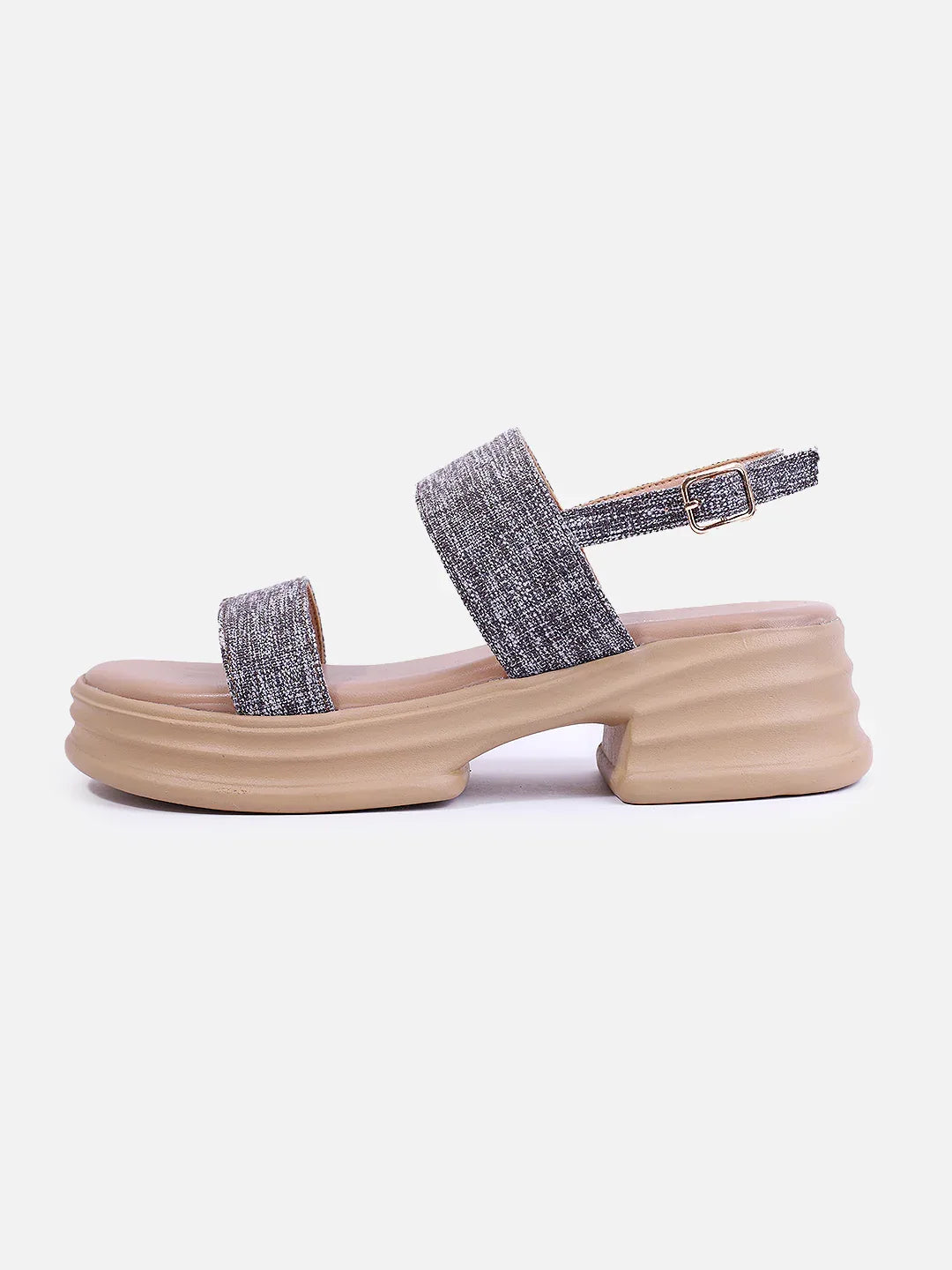 Casual Platform Sandals Adjustable Back Strap Design