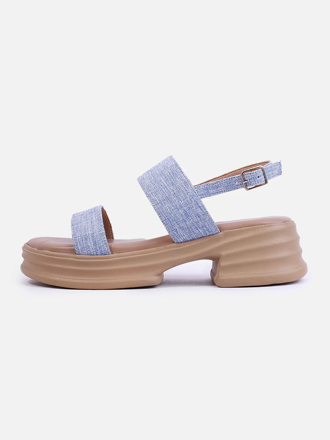 Casual Platform Sandals Adjustable Back Strap Design