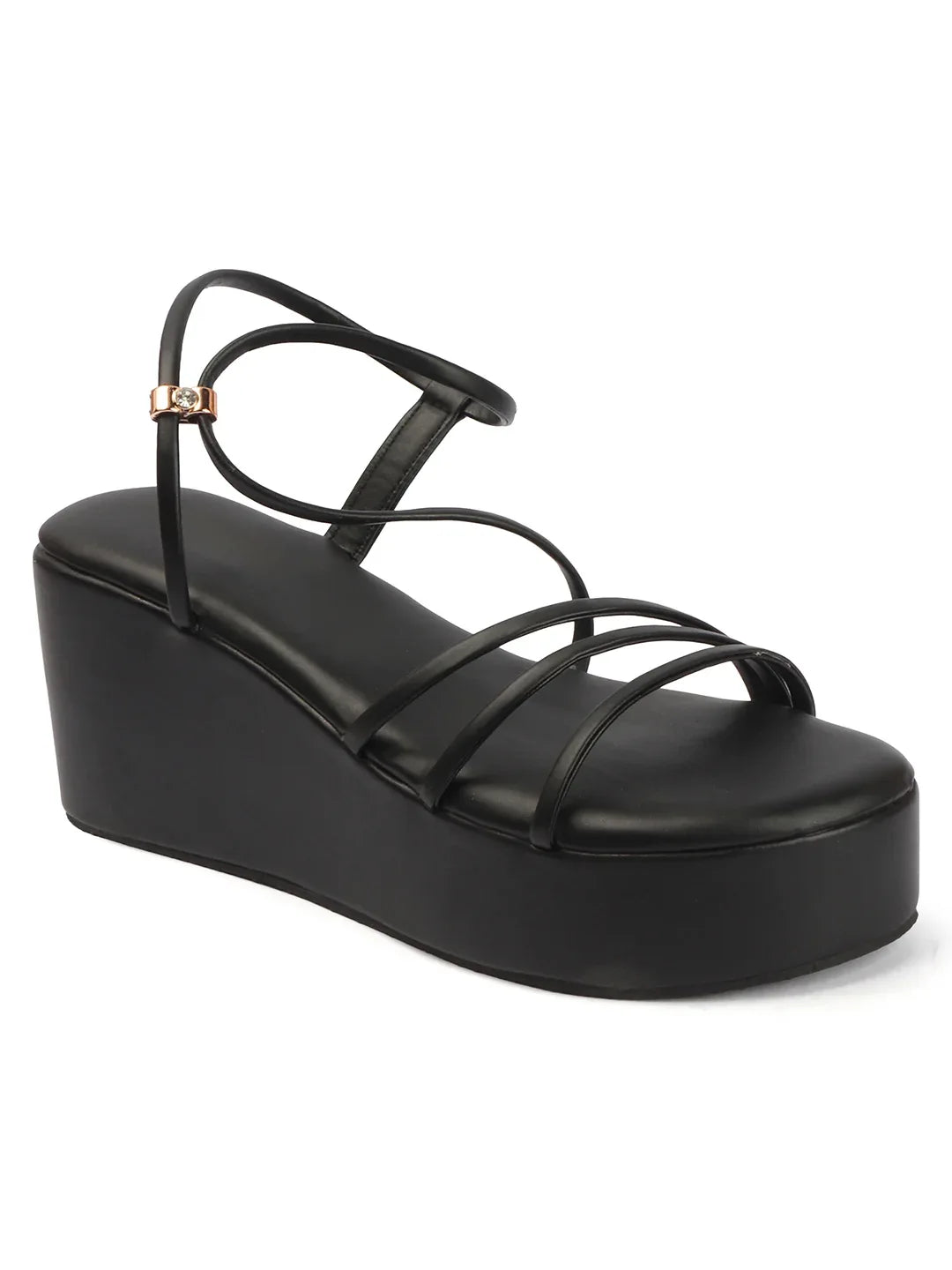 Stylish Multi-Strap Wedges Heel Sandals