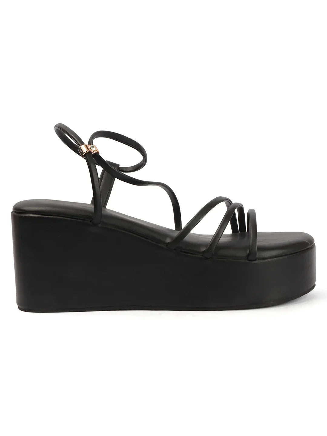 Stylish Multi-Strap Wedges Heel Sandals