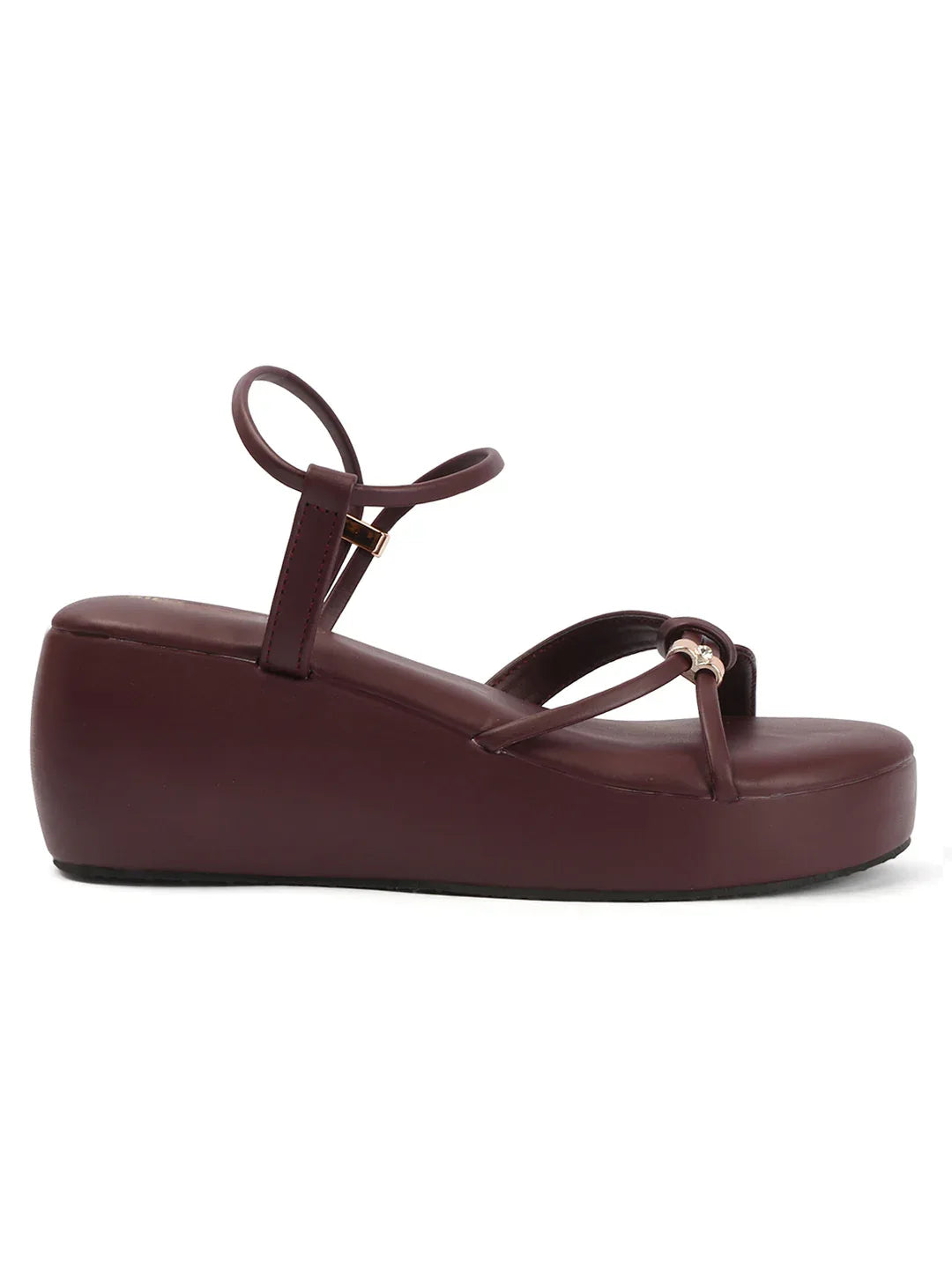 Stylish Wedges Heel Sandals with Strap Detail