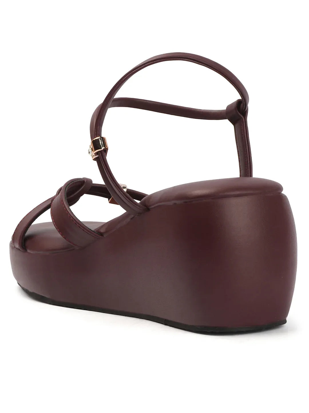 Stylish Wedges Heel Sandals with Strap Detail