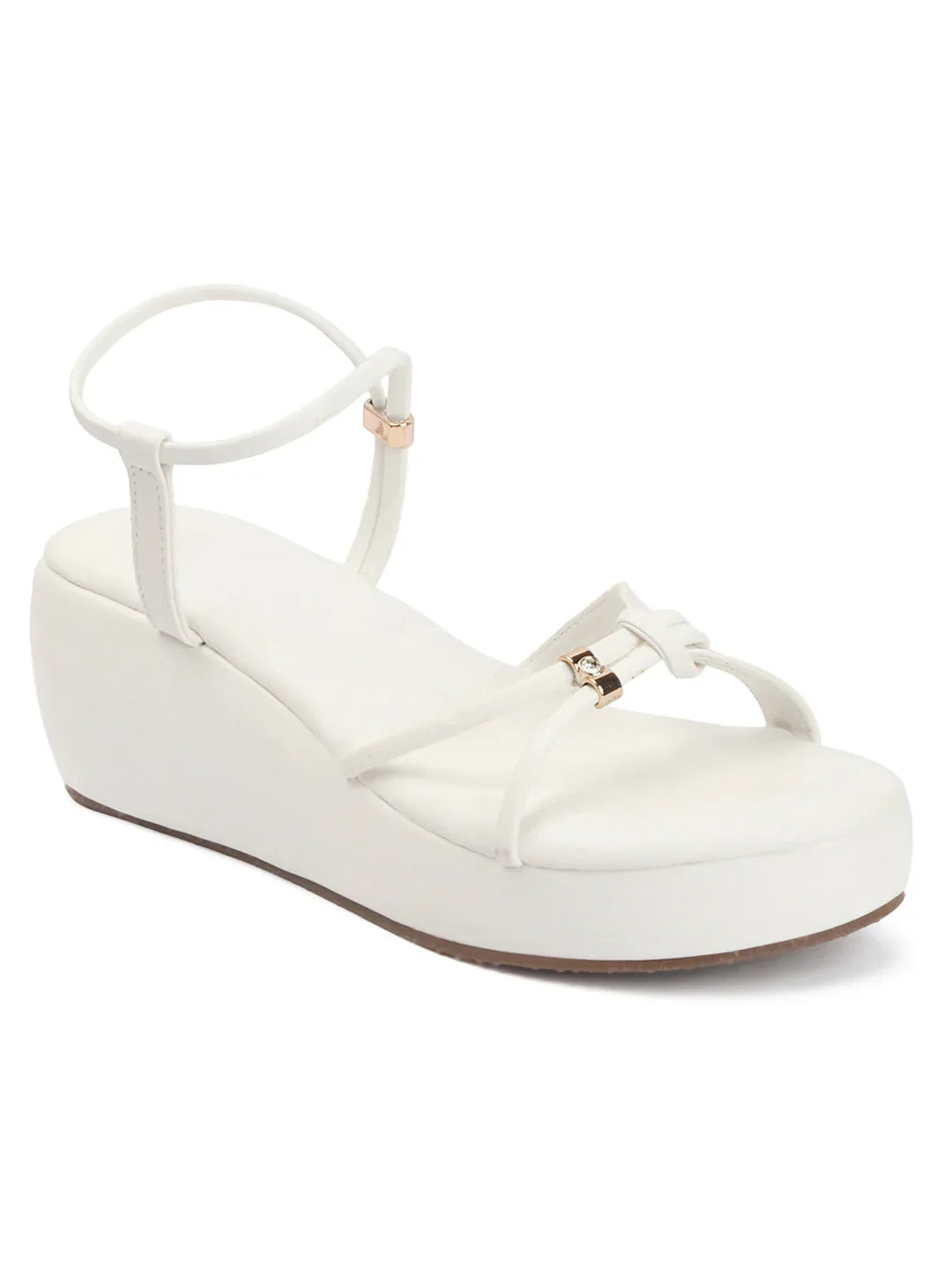 Stylish Wedges Heel Sandals with Strap Detail