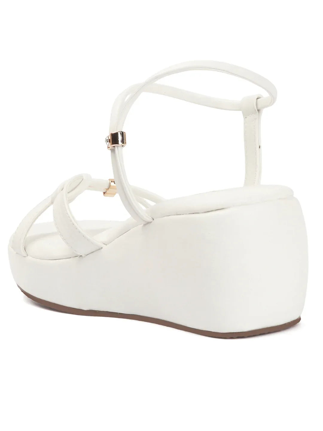 Stylish Wedges Heel Sandals with Strap Detail
