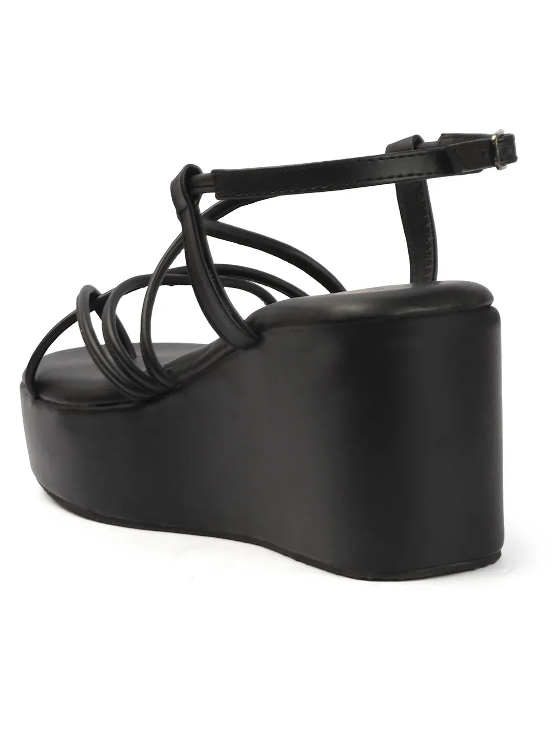 Trendy Open-Toe Strappy Wedges Heel Sandals