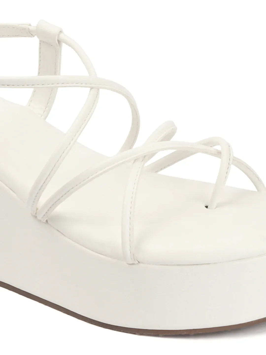 Trendy Open-Toe Strappy Wedges Heel Sandals