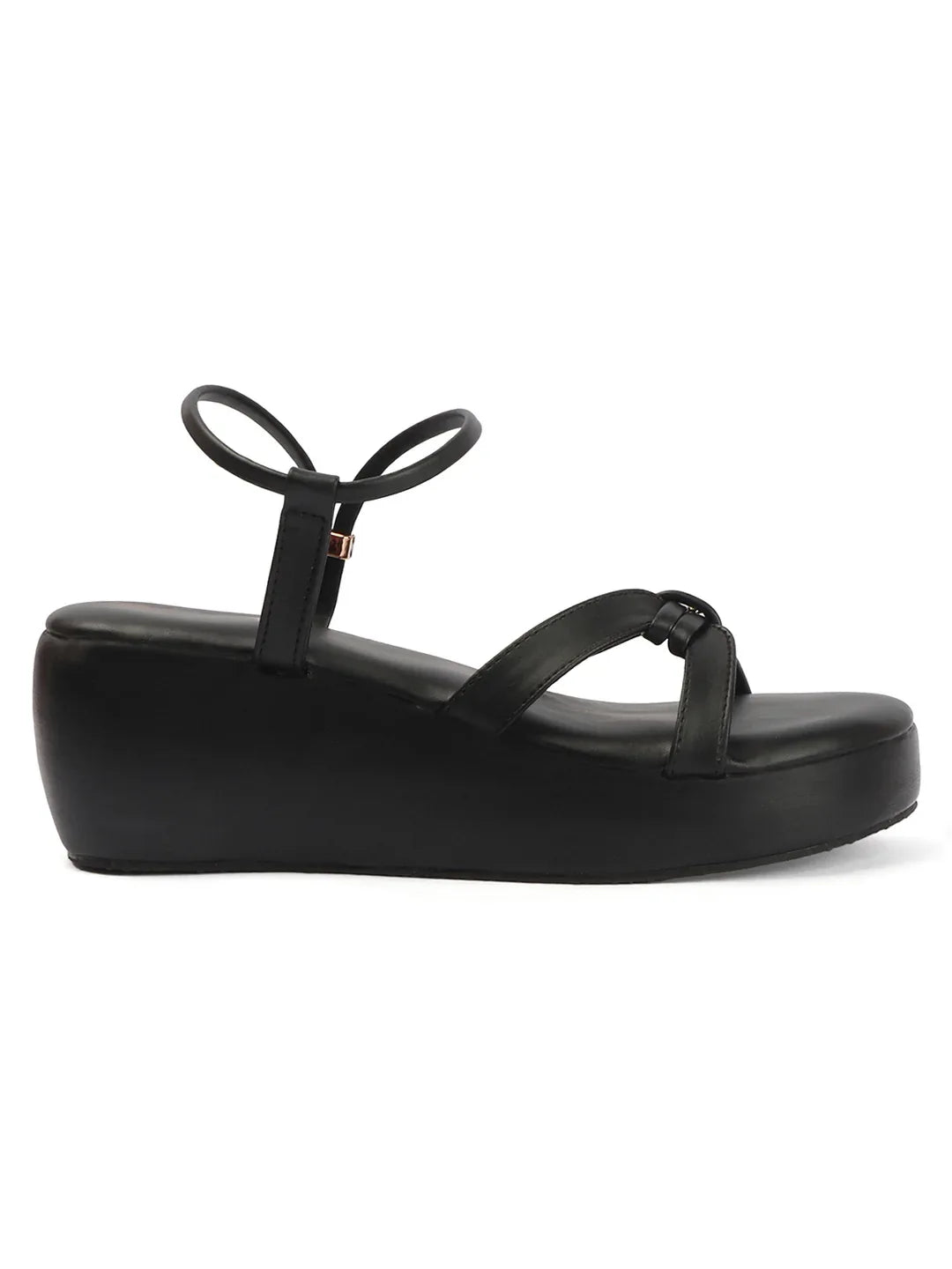 Stylish Wedges Heel Sandals with Strap Detail