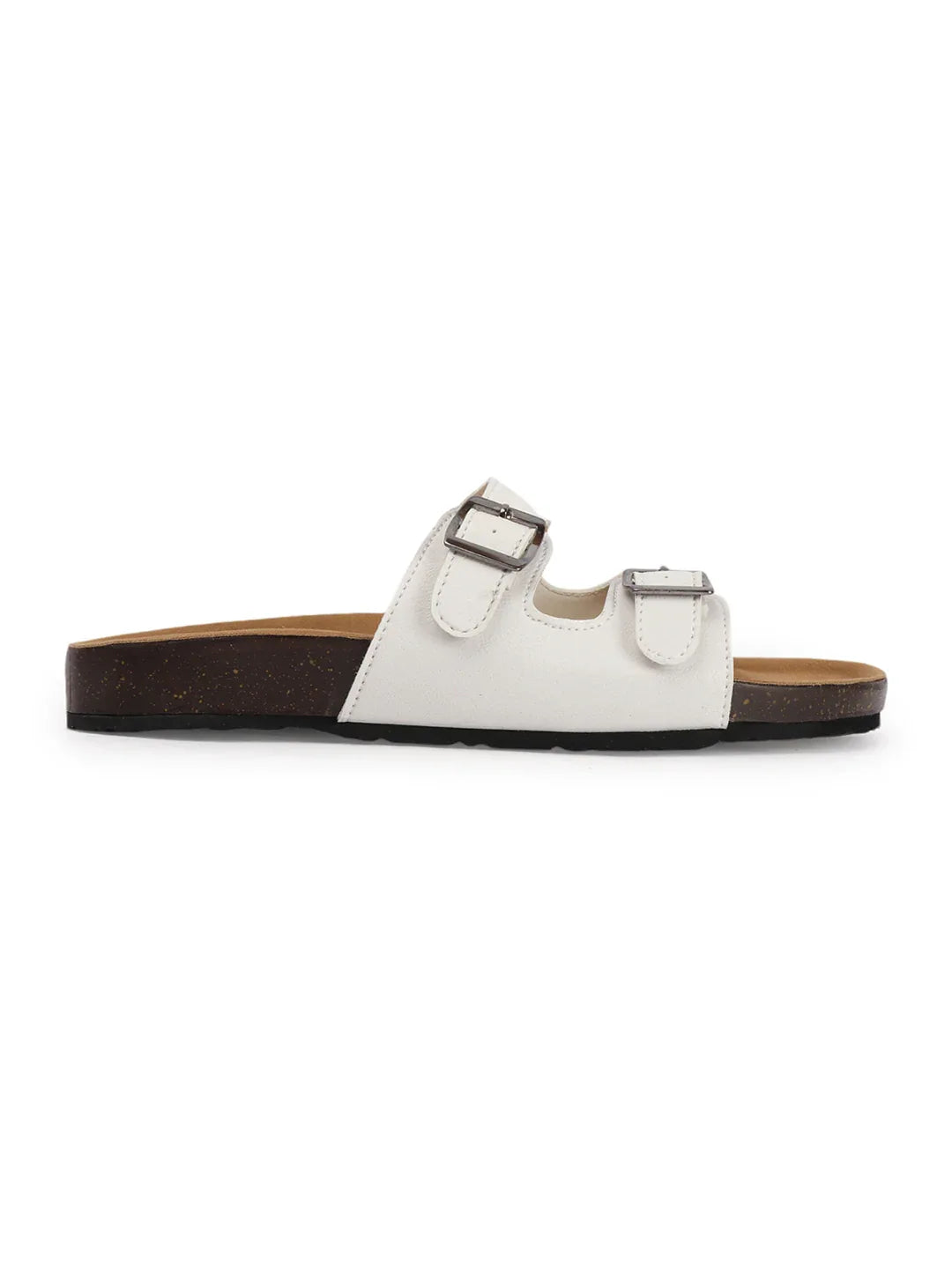 Double Buckle Comfort Slide Sandals