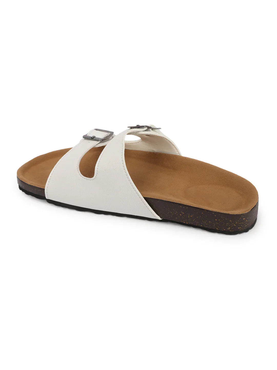 Double Buckle Comfort Slide Sandals