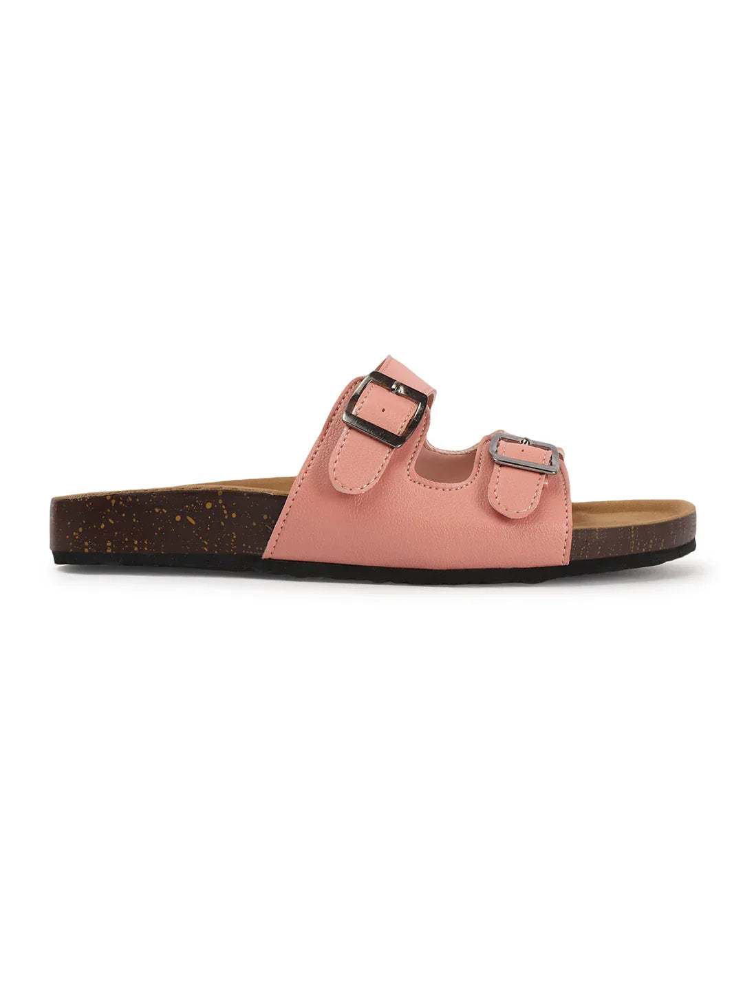 Double Buckle Comfort Slide Sandals