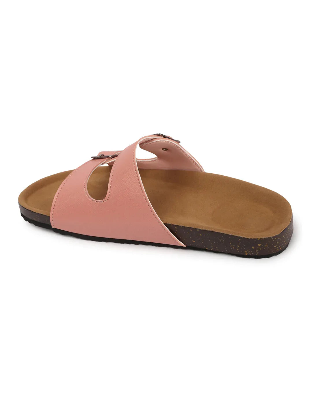 Double Buckle Comfort Slide Sandals