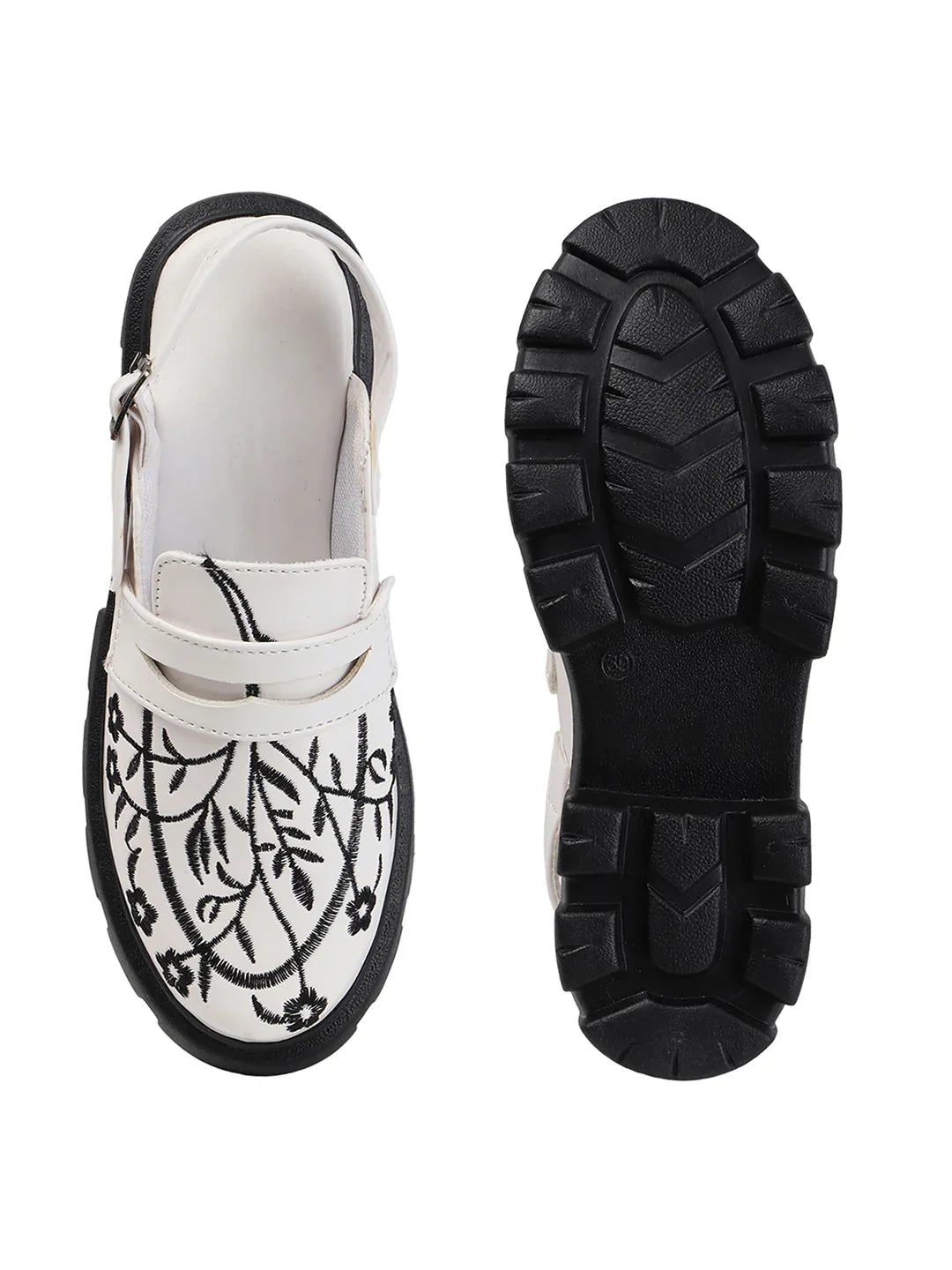 Floral Edge Chunky Loafers