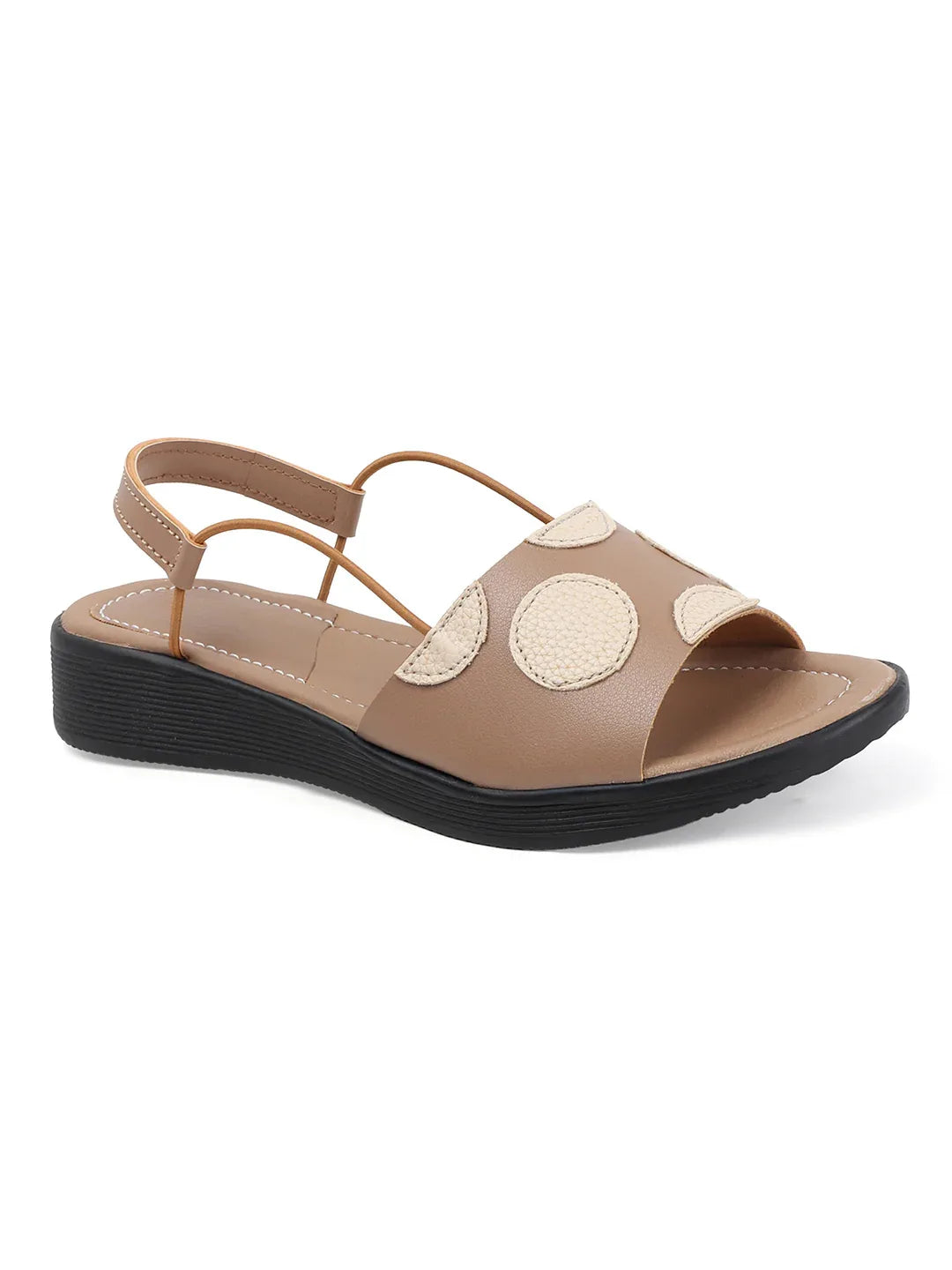 Elegant Textured Strap Daily Flats