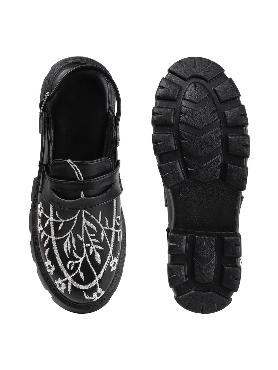 Floral Edge Chunky Loafers