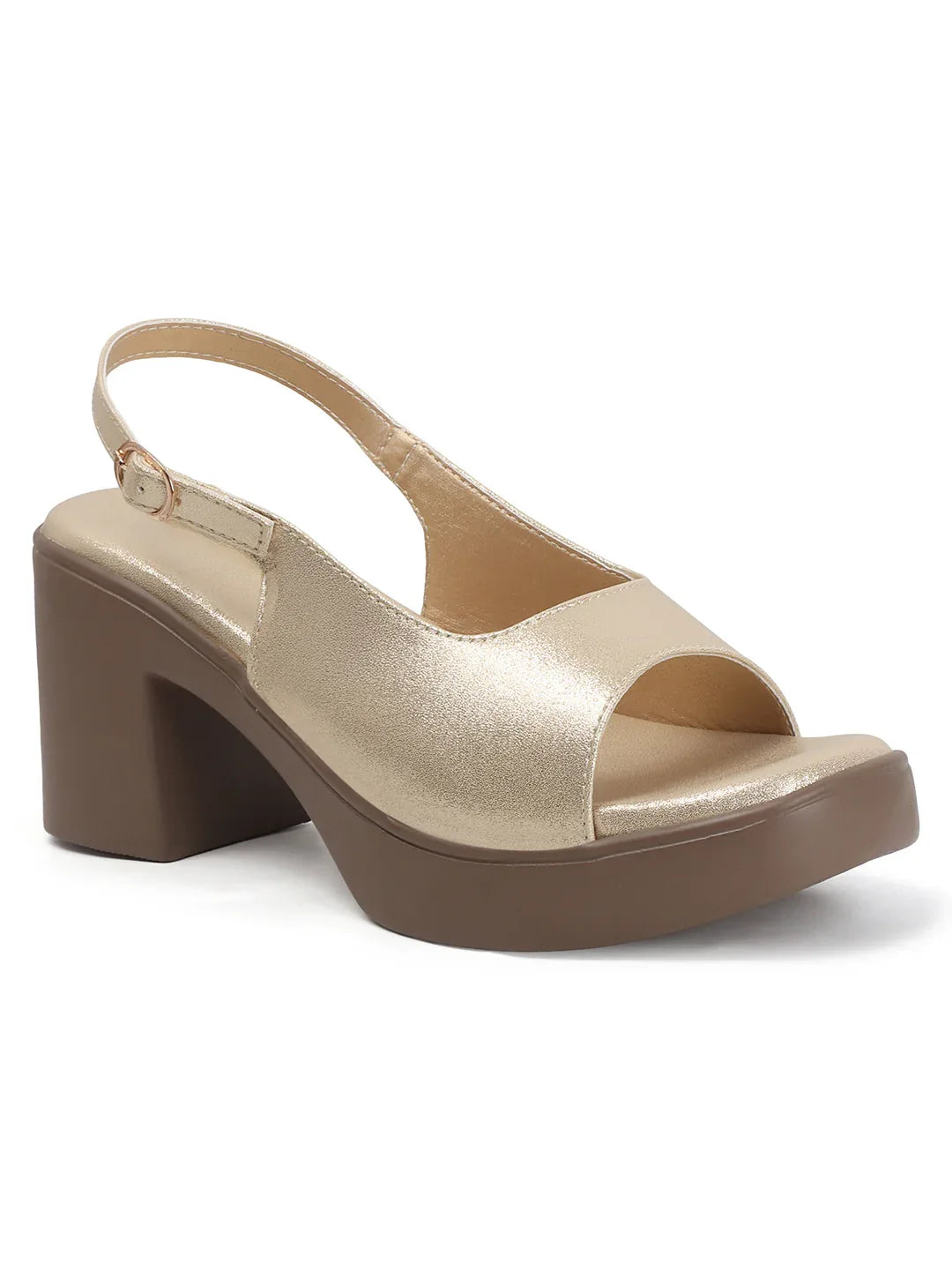 Comfortable Open-Toe Block Heel Sandals