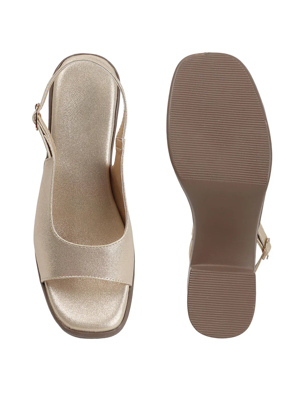Comfortable Open-Toe Block Heel Sandals