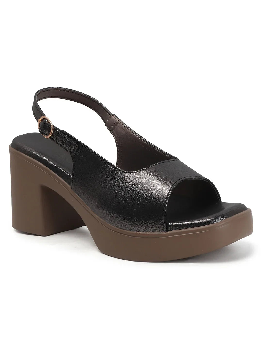Comfortable Open-Toe Block Heel Sandals