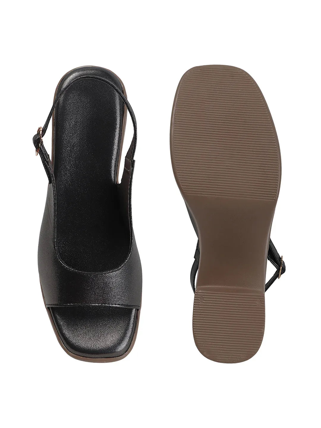 Comfortable Open-Toe Block Heel Sandals