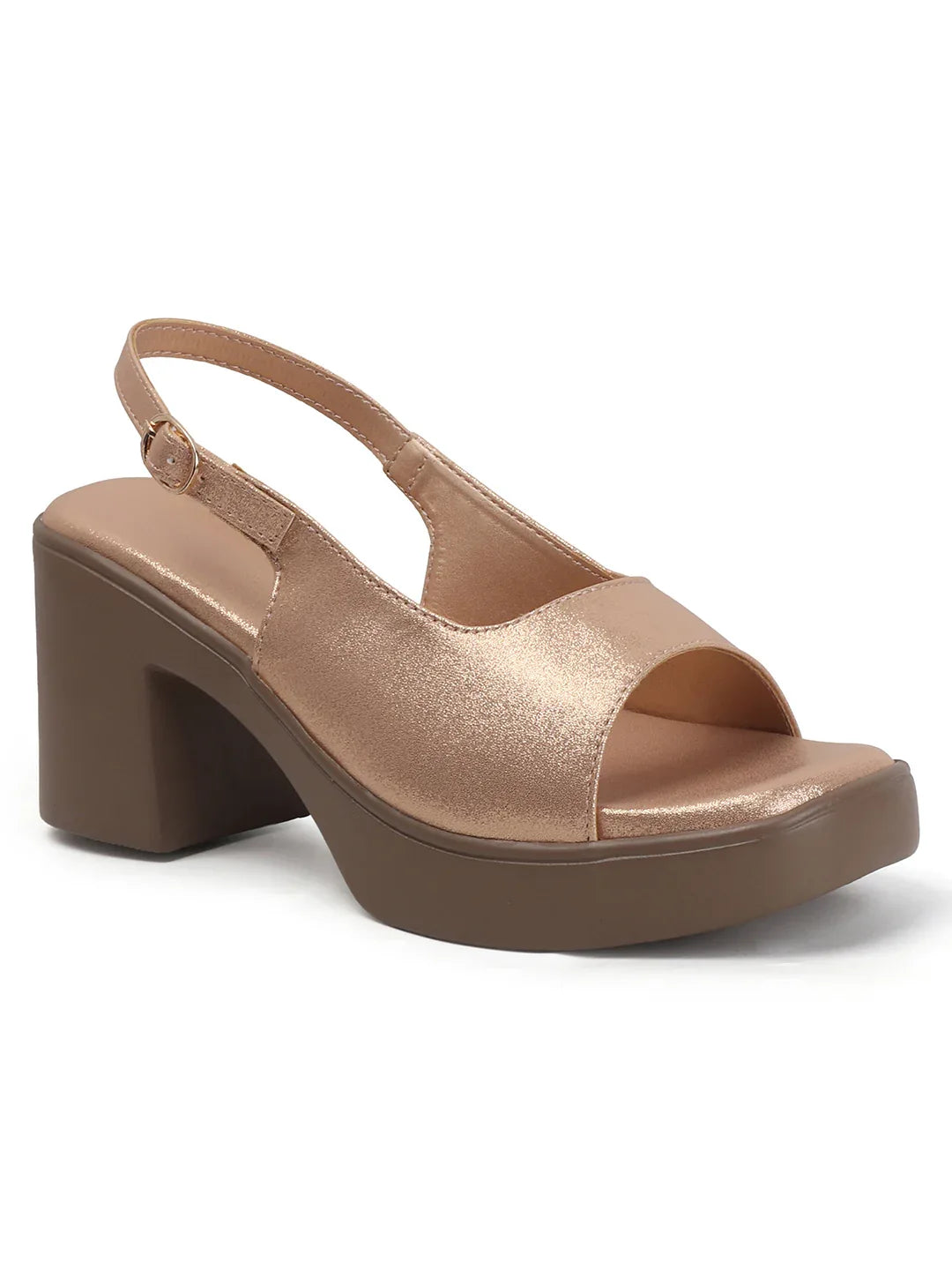 Comfortable Open-Toe Block Heel Sandals