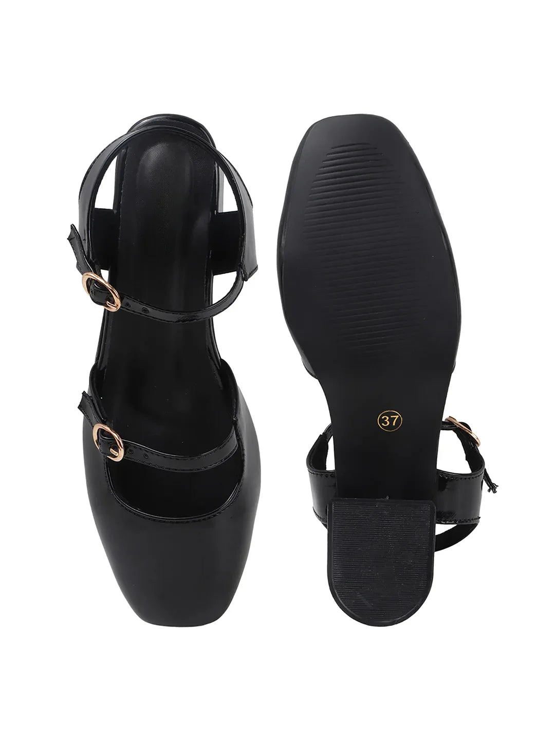 Classic Mary Jane Slingback Block Heels