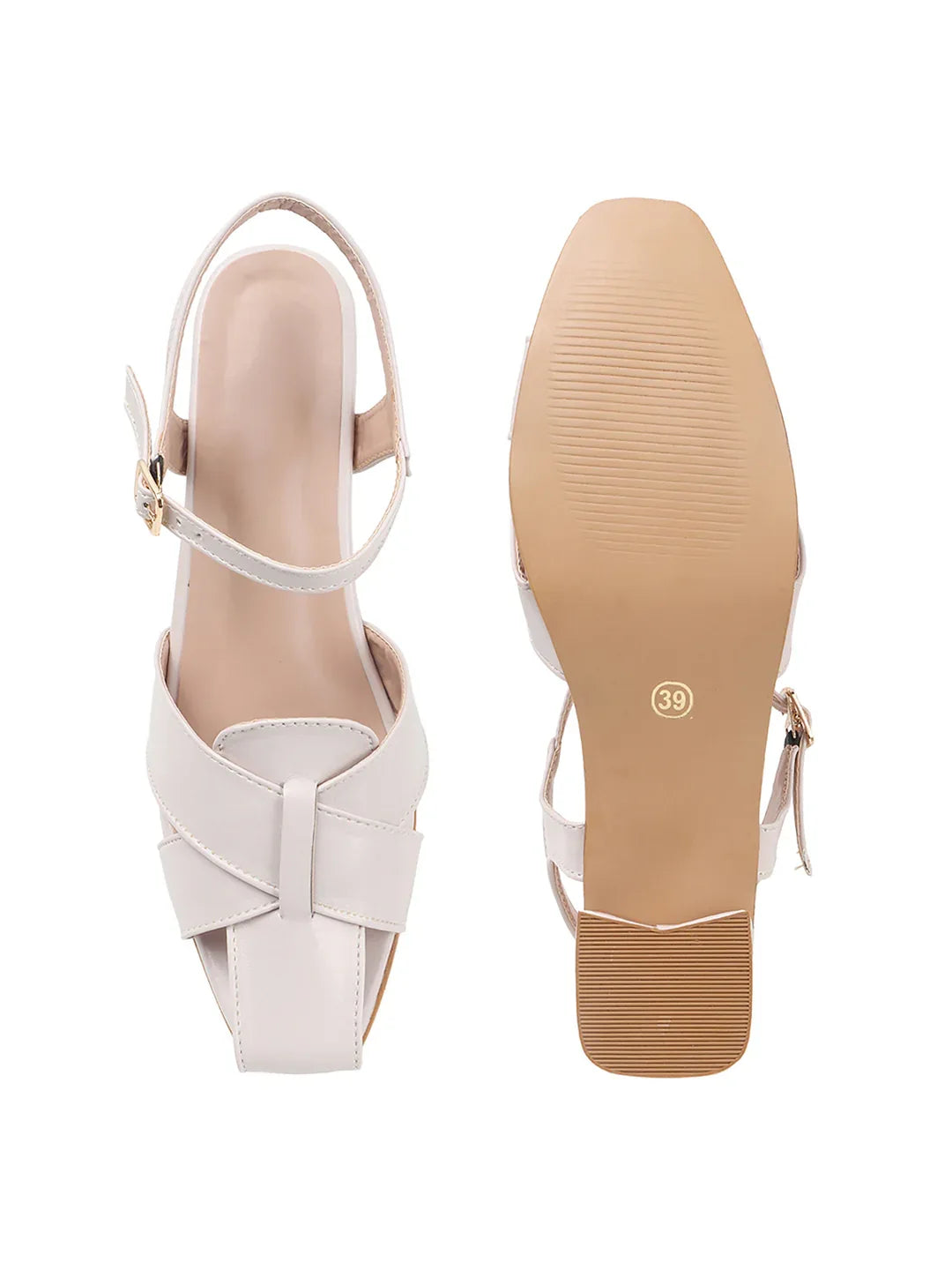 Minimal Strap Casual Block Heel Sandals