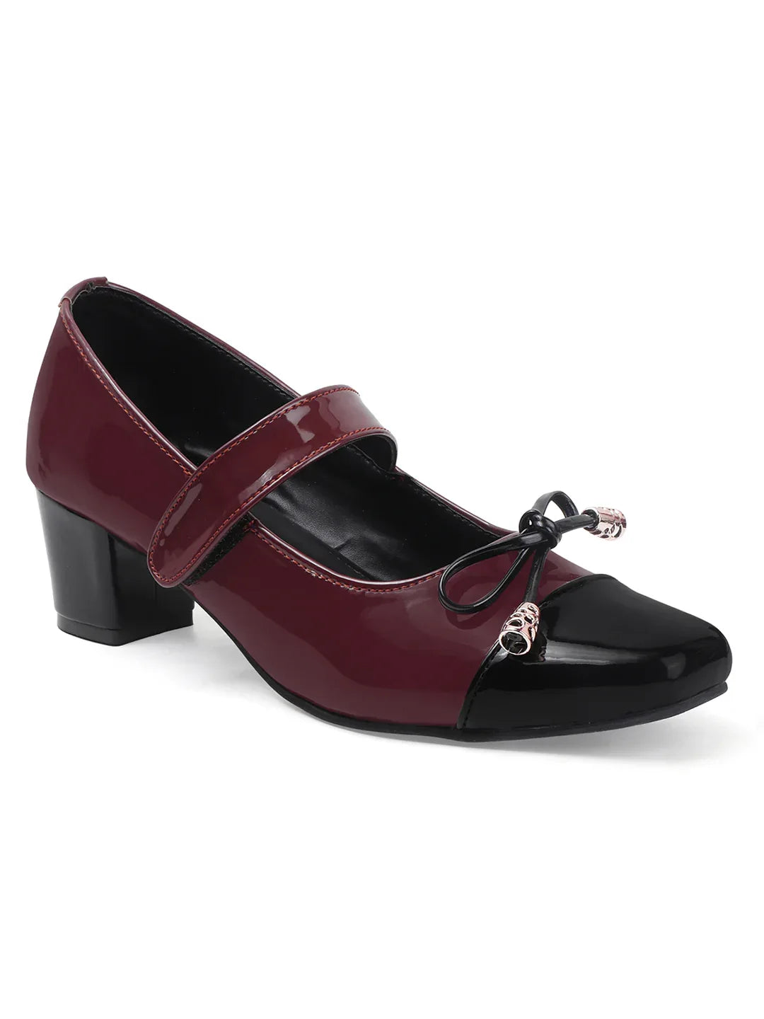 Classic Strap Detail Mid Heel Shoes