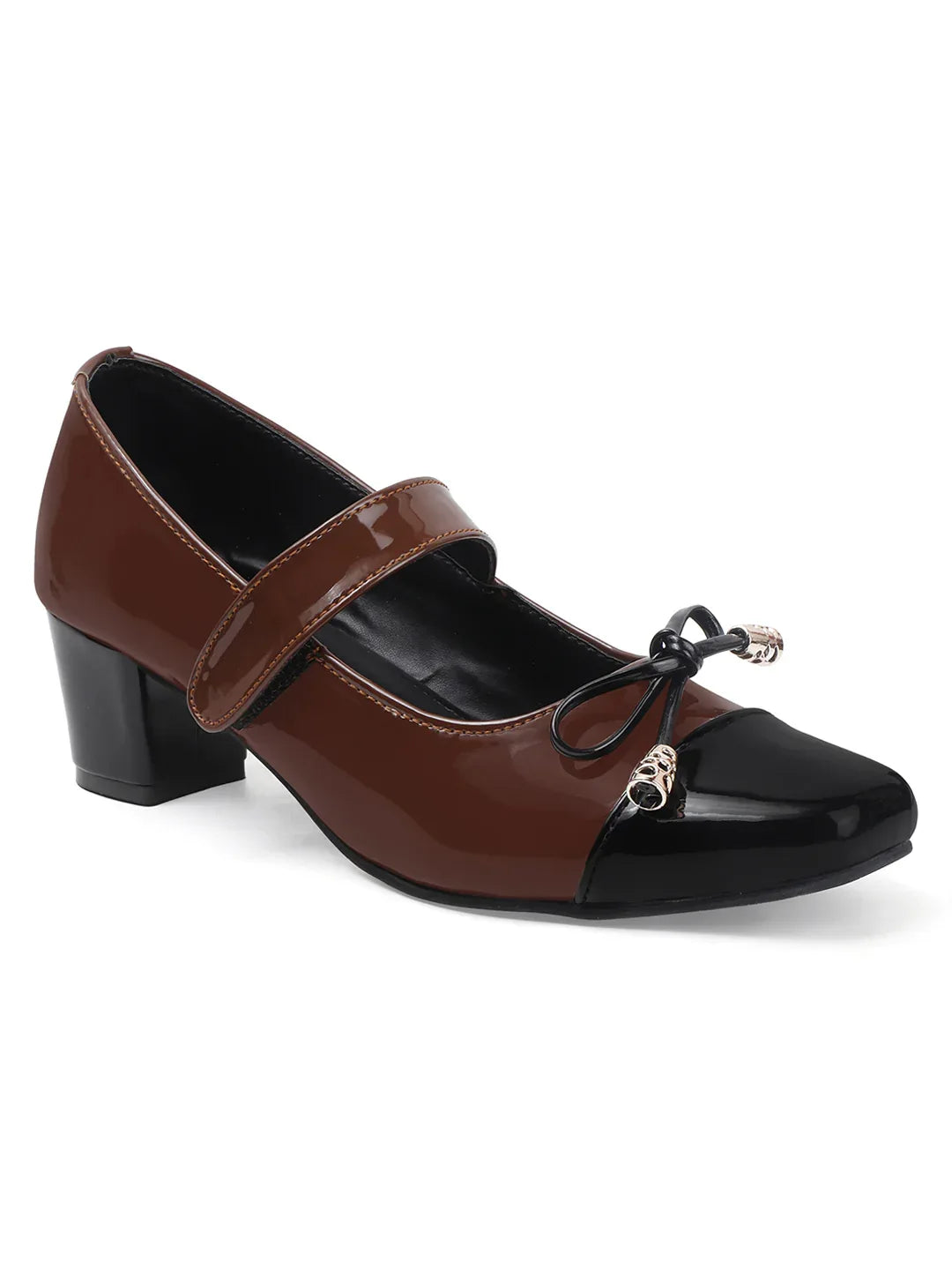 Classic Strap Detail Mid Heel Shoes