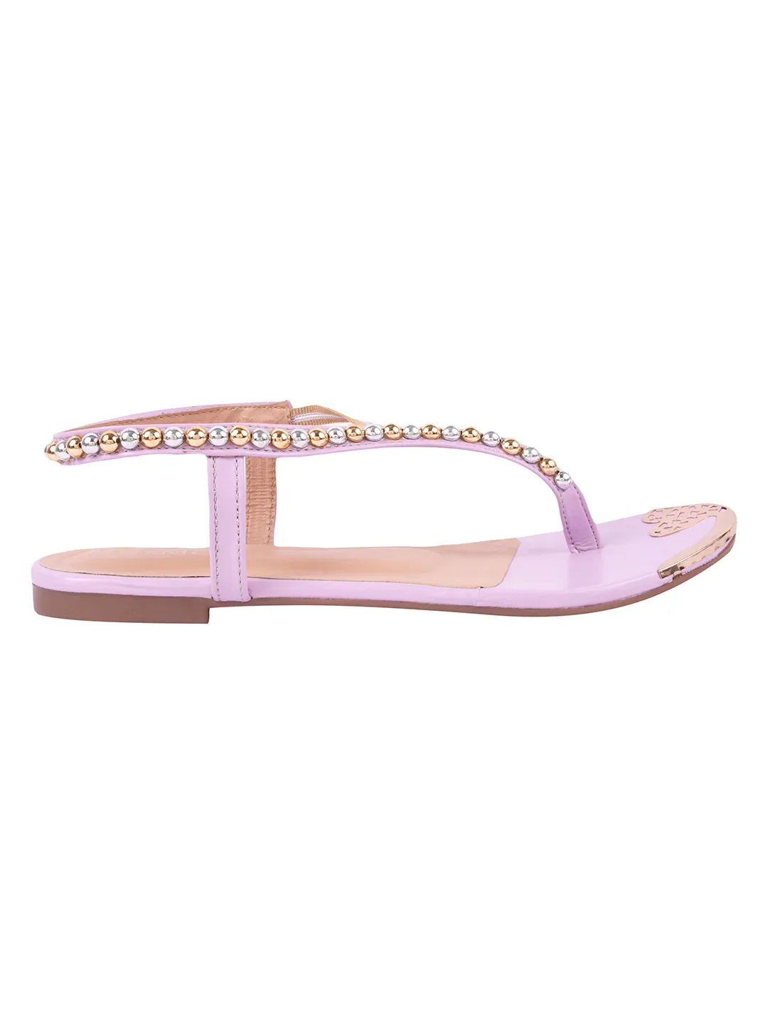Chic Embellished Evening Flat Sandals