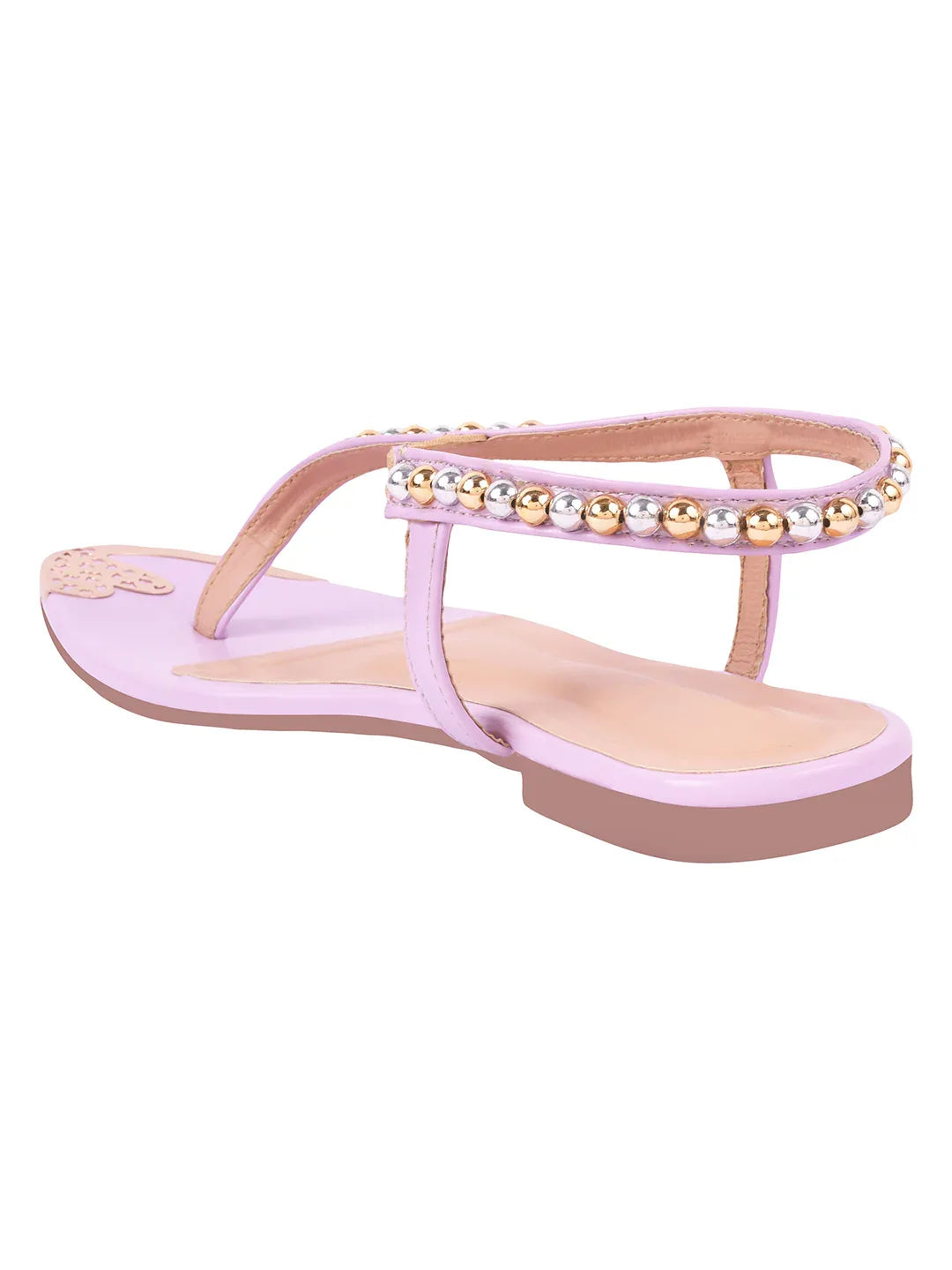 Chic Embellished Evening Flat Sandals
