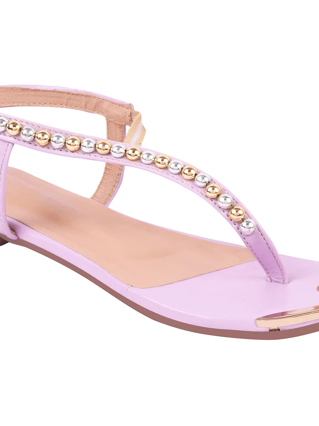 Chic Embellished Evening Flat Sandals