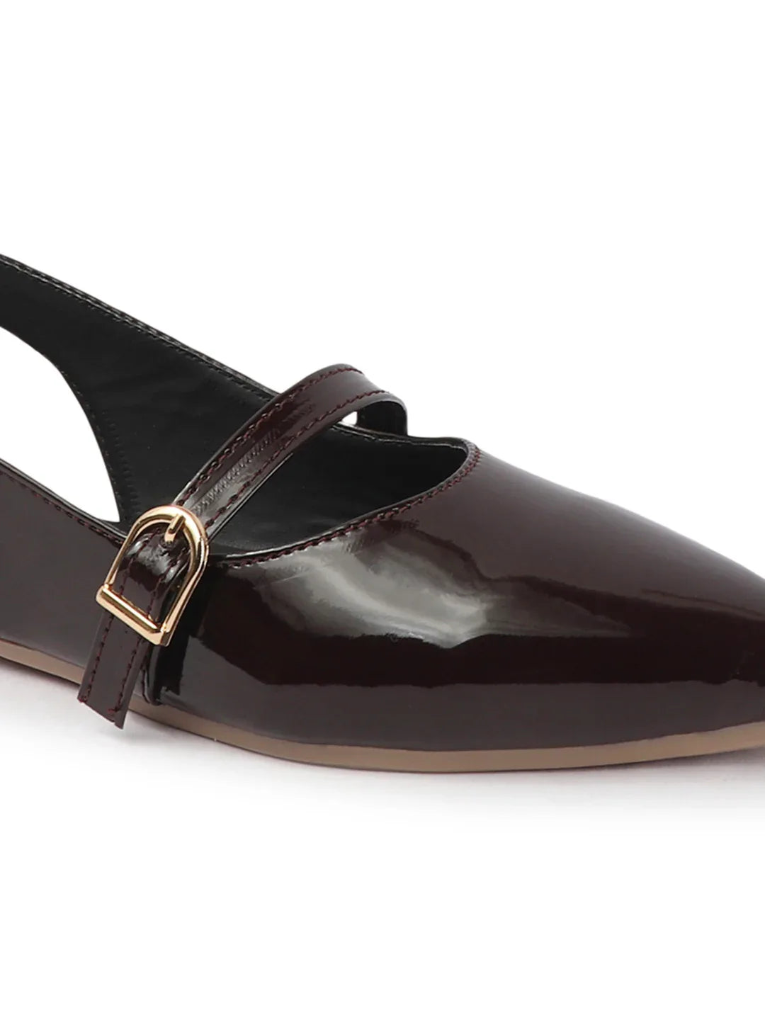 Classic Glossy Flat Mule Sandals