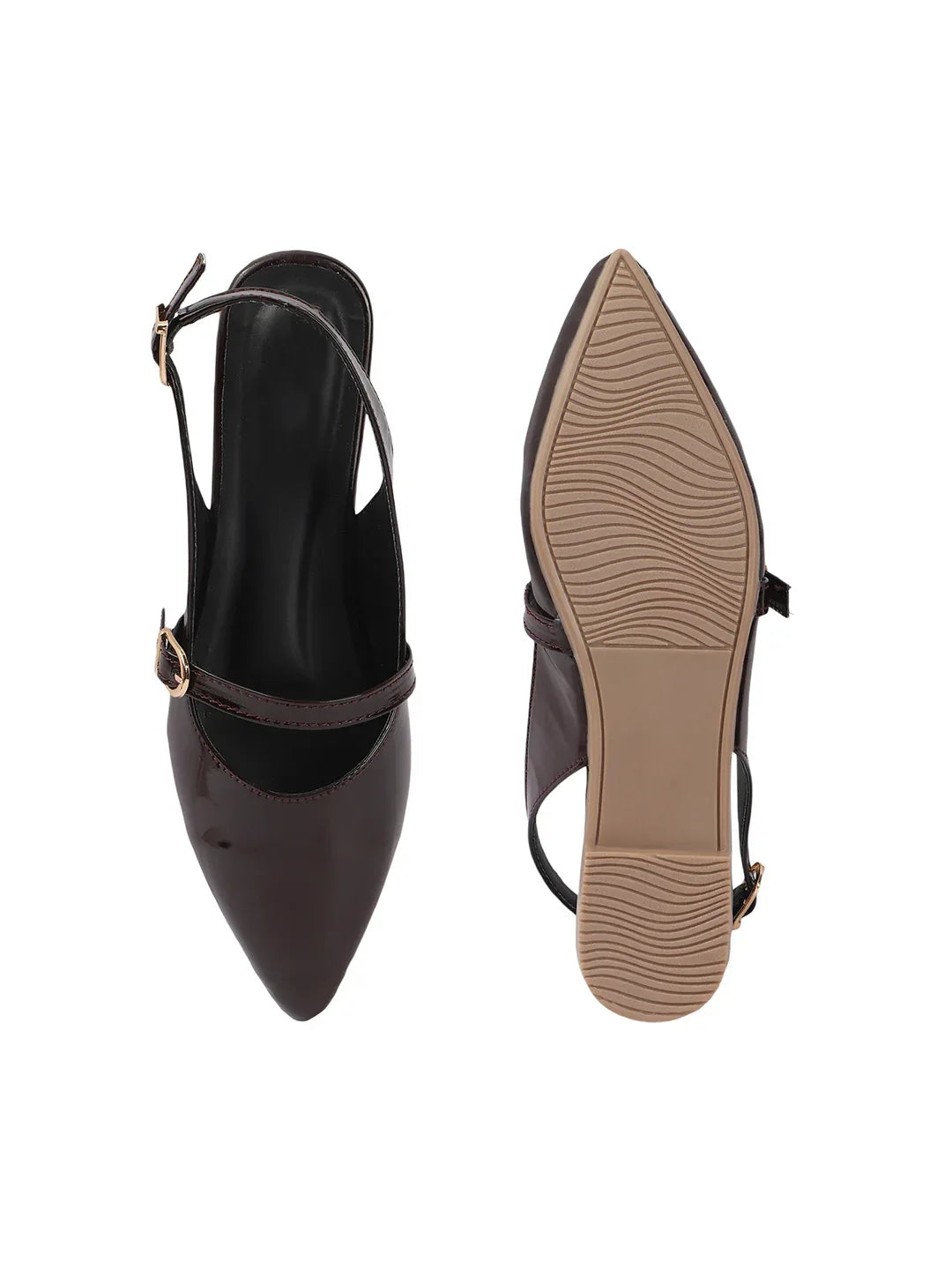 Classic Glossy Flat Mule Sandals